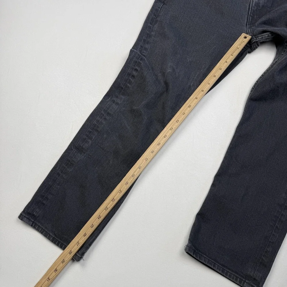 Polo Ralph Lauren Jeans Mens 36x30 Gray Prospect Straight Charcoal Denim Pants
